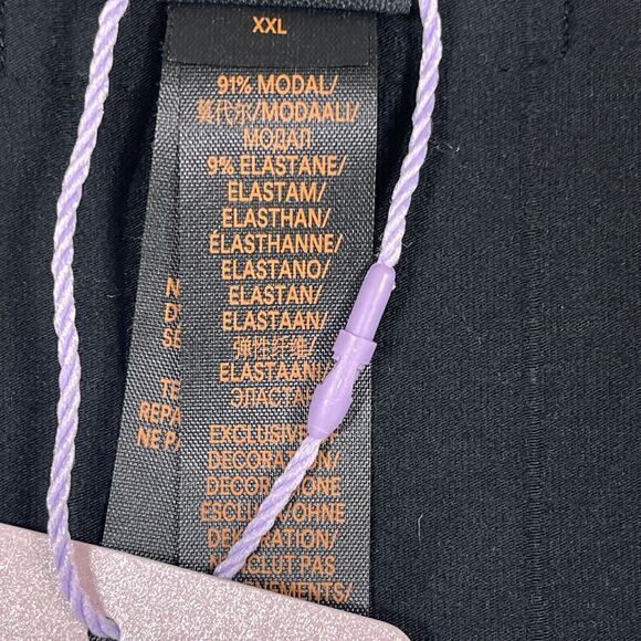 Savage X Fenty Sleep Tank Top Men 2XL Black Modal Round Neck Sleeveless Pullover - Picture 5 of 12